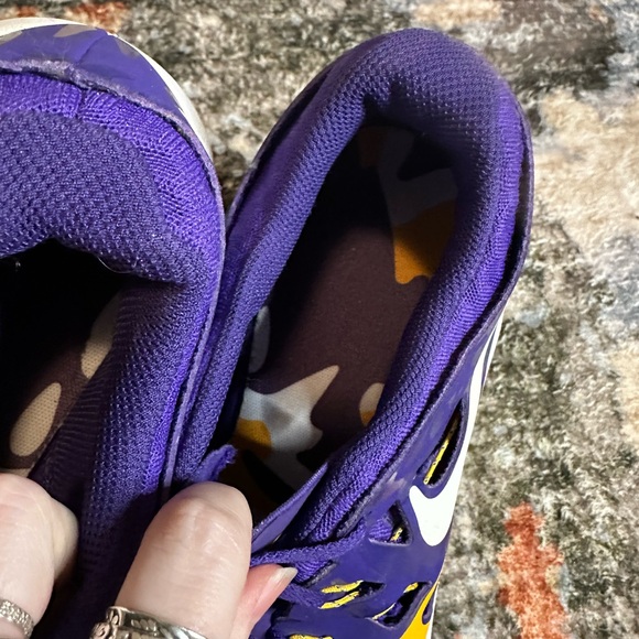 Nike Men’s Train Speed 4 Purple and Gold LSU Tigers Running Sneakers Size 13 - Picture 4 of 10
